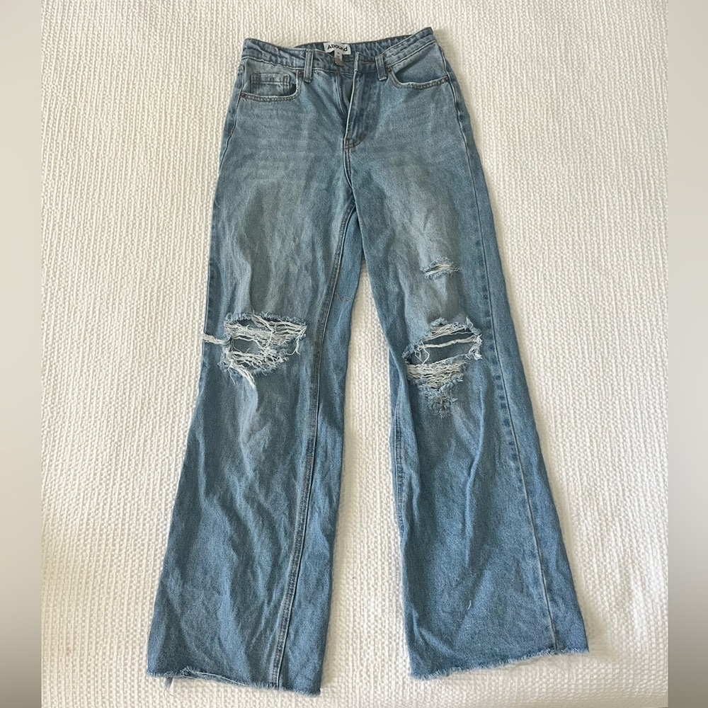 ABOUND ripped wide leg jeans.